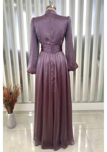 Afra Tesettür Abiye Lila indirimleri