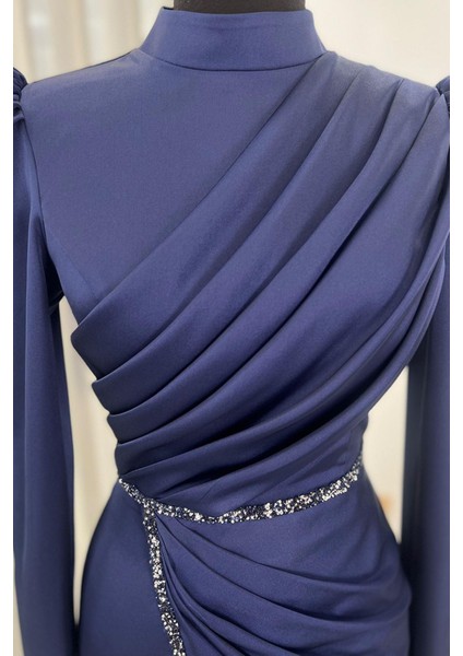 Sare Tesettür Abiye Lacivert fiyatları