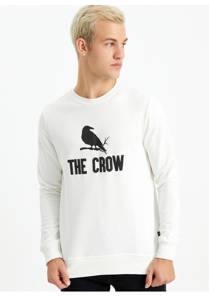 Sweatshirt, S, Beyaz