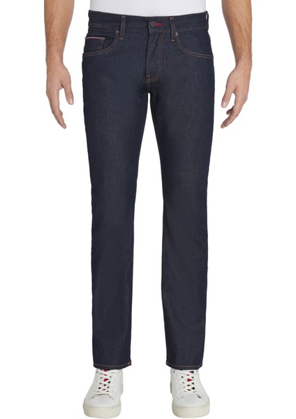 Tommy Hilfiger Normal Bel Normal Paça Straight Mavi Erkek Denim Pantolon MW0MW155781AW