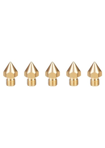 Orijinal Creality 3D 0.4mm 5'li Paket CR-10S Pro/v2 - CR10 Max Nozzle - M6X0.75MM