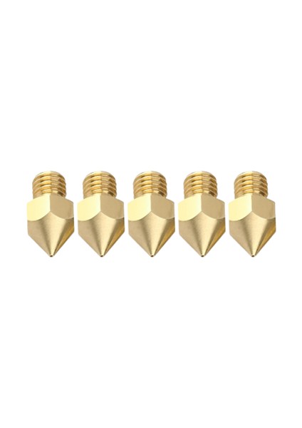 Orijinal Creality 3D 0.4mm 5'li Paket CR-10S Pro/v2 - CR10 Max Nozzle - M6X0.75MM