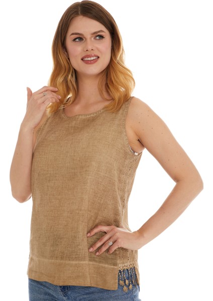 Toprak Kolsuz Poplin Bluz fırsatları