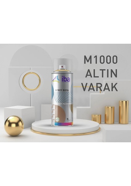 Akrilik Sprey Boya 400 ml Metalik Altın Varak