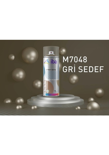 Akrilik Sprey Boya 400 ml Metalik Gri Sedef