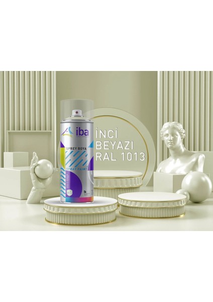 Akrilik Sprey Boya 400 ml Inci Beyazı ( Ral 1013 )
