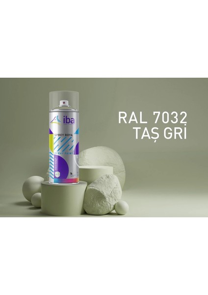 Akrilik Sprey Boya 400 ml Taş Gri ( Ral 7032 )