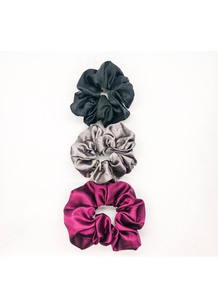 Kadın 3 ' Lü Saten Saç Lastik Toka Seti fiyatları