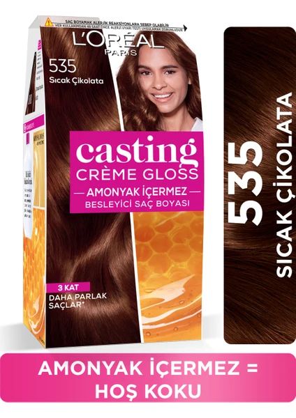 L'Oréal Paris Casting Crème Gloss Saç Boyası - 535 Sıcak Çikolata