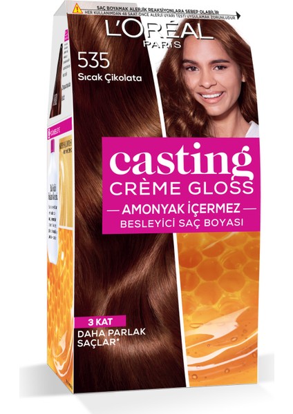 L'Oréal Paris Casting Crème Gloss Saç Boyası - 535 Sıcak Çikolata