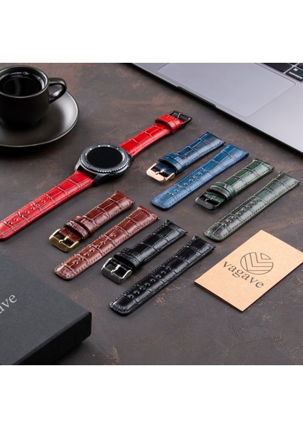 Samsung Galaxy Watch 4 / 5 / 6 / 7 44MM / 40MM / Galaxy Watch 5 Pro 45MM / Galaxy Watch 4 44MM / 40MM / Galaxy Watch 4 Classic 46MM / 42MM 47MM Active 2 40MM / 44MM Uyumlu Deri Kordon