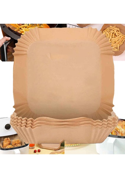 Iles Airfryer Xxl Fritöz Pişirme Kağıdı, 120 Adet Kare, Tüm Markalara Uygun, Gıda Sınıfı, 20X4.5 cm