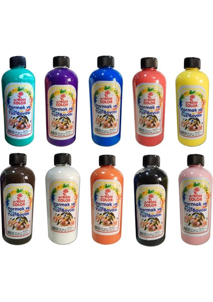 Parmak ve Yüz Hobi Boyası 500ML 10 Renk Redrose fiyatları