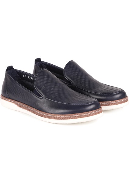 L4741 Deri Erkek Loafer Ayakkabı Lacivert modelleri