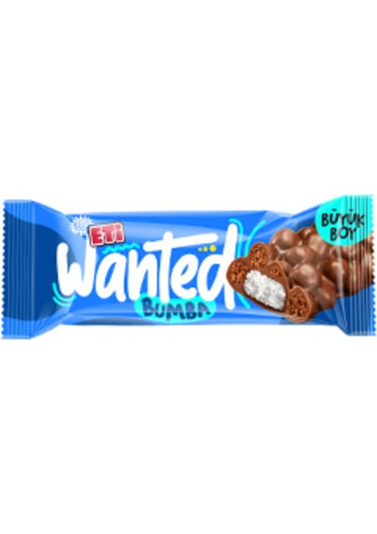 Wanted Bumba Sütlü Çikolata Kaplı Mısır ve Buğday Gevrekli Hindistan Cevizli Bar 32 G