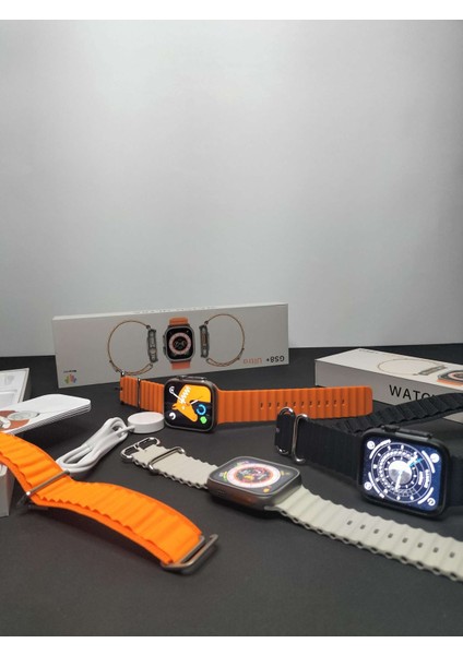 Çift Kordon Akıllı Saat Gs8+ Ultra Watch Erkek-Kadın 45 mm