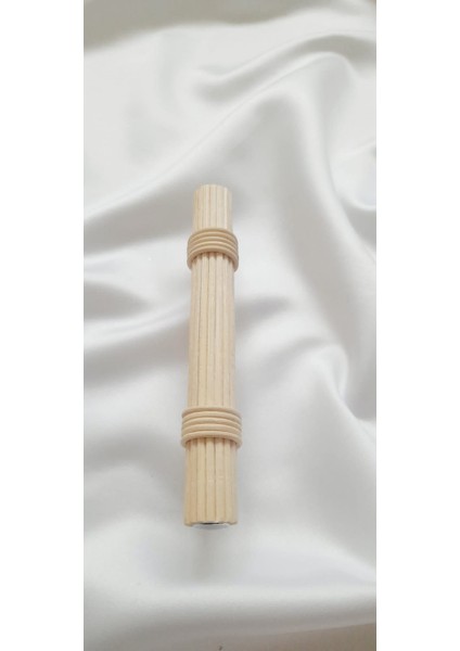 Doğal Rattan Bambu Dolap Kulpu 128 mm
