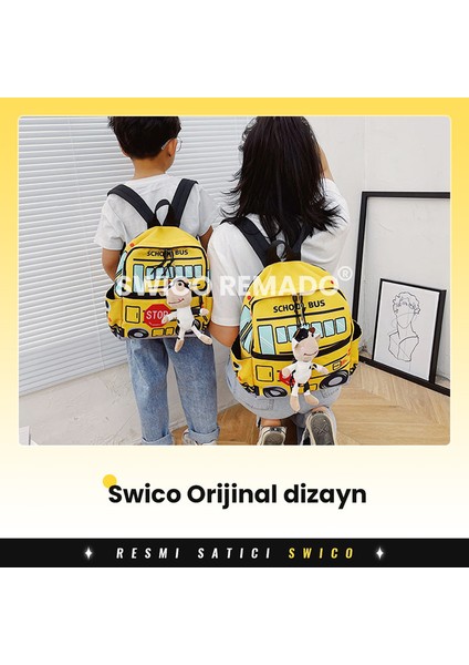 Swico Remado Sevimli Karikatür Desen Baskılı Anaokulu Çantası (Yurt Dışından)