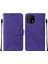10 Pro Için Kabartmalı Pu Deri Stand Cüzdan Telefon Kılıfı - Mor (Yurt Dışından) 1