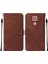 Moto G9 / G9 Play / E7 Plus Için Kabartmalı Pu Deri Stand Cüzdan Telefon Kılıfı - Kahverengi (Yurt Dışından) 1