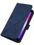 Pop 2f Için Kabartmalı Pu Deri Stand Cüzdan Telefon Kılıfı - Mavi (Yurt Dışından) 3