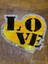 18X15 cm Pul Payetli Love Sarı Kalp Aplike Arma Yama Dikiş Aksesuarı 1