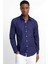 Slim Fit Uzun Kol Oxford Doku Armürlü Biyeli Erkek Gömlek10 1