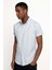 Slim Fit Kısa Kol Düğmeli Yaka Poplin Oxford Erkek Gömlek10 2