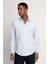 Slim Fit Uzun Kol Oxford Doku Armürlü Biyeli Erkek Gömlek10 1