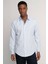 Slim Fit Uzun Kol Oxford Doku Armürlü Biyeli Erkek Gömlek10 2