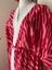 Krinkıl Kumaş Pembe Zebra Desenli Kadın Uzun Kimono Tokalı Set 4