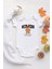 Organik %100 Pamuk Uzun Kollu Beyaz Newyork Teddy Bear Bebek Body Bebek Badi Çıtçıtlı Zıbın 1