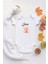 Organik %100 Pamuk Uzun Kollu Beyaz Happy Birthday Bebek Body Bebek Badi Çıtçıtlı Zıbın 1
