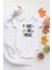 Organik %100 Pamuk Uzun Kollu Beyaz Young And Brave Bebek Body Bebek Badi Çıtçıtlı Zıbın 1