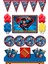 Superman Doğum Günü Süsleri 24 Kişilik Büyük Boy Afişli 50X70 cm superman doğum Günü Konsepti 1