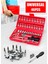 46 Parça Mini Lokma Takımı Otomatik Cırcırlı 1/4" Wrench Set Yüksek Kalite Kombinasyon Alet Seti 3