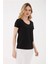 23Y0147K1 Fashion Friends Kadın T-Shirt Siyah 2