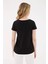 23Y0147K1 Fashion Friends Kadın T-Shirt Siyah 4