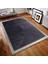 Gri Gümüş Bordürlü Peluş Halı 80 x 150 cm 1