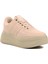 DNP-2109 Bej Kalın Taban Kadın Sneaker 1