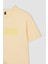 Regular Fit Bisiklet Yaka Slogan Baskılı Kısa Kollu Tişört %100 Pamuk Tunik X2794AZ22SM 8