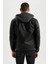 Slim Fit Kapüşonlu İçi Yumuşak Tüylü Suni Deri Mont N9693AZ22WN 8