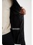 Regular Fit Kapüşonlu Baskılı Rüzgar ve Su Geçirmez Uzun Mont Parka U3261AZ22CW 8