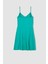 Fitted V Yaka Askılı Mini Yazlık %100 Pamuk Elbise W7171AZ22HS 7