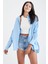 Basic Oversize Fit Poplin Gömlek Tunik T5494AZ21AU 8