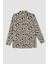Relax Fit Leopar Desenli Uzun Kollu Viskon Gömlek W4515AZ22AU 8