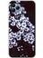 General Mobile Gm 22 Kılıf Hd Desen Baskılı Arka Kapak - Beyaz Çiçek 1