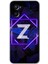 Oppo A96 Kılıf Hd Desen Baskılı Arka Kapak - Dark Neon Yaprak Z Harfi 1