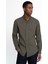 Slim Fit Dar Kalıp Uzun Kol Hakim Yaka Pamuklu Keten Efekt Gömlek10 1