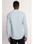 Slim Fit Dar Kalıp Uzun Kol Hakim Yaka Pamuklu Keten Efekt Gömlek10 4